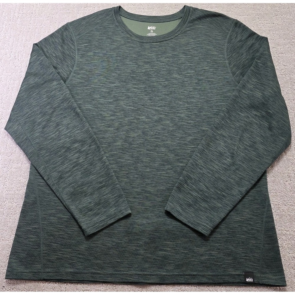 REI‎ Co Op Crewneck Sweatshirt Men's Size XL Green Outdoors Hiking Camping
